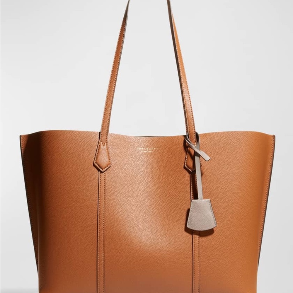 Elegant Tan Leather Tote Bag